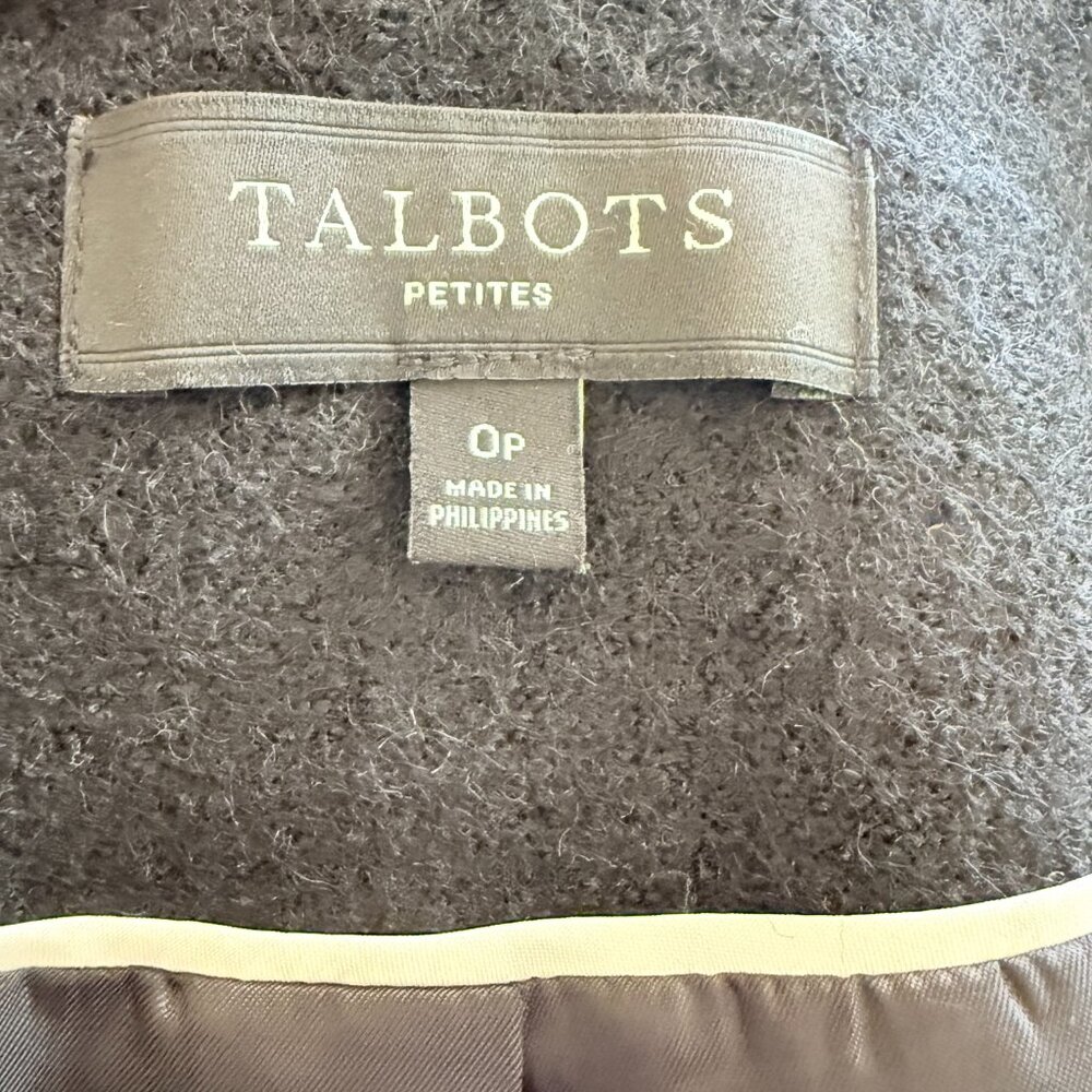 Talbots Black Double Breasted Fully Lined Wool Ja… - image 7